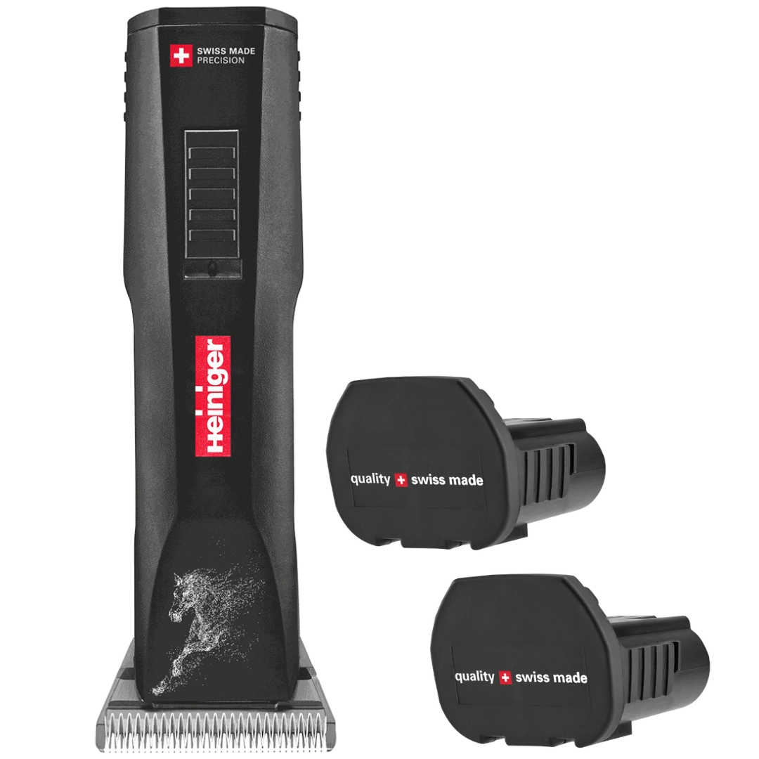 Horse Saphir Cordless Clipper Two Batteries with Free Grip by Heiniger