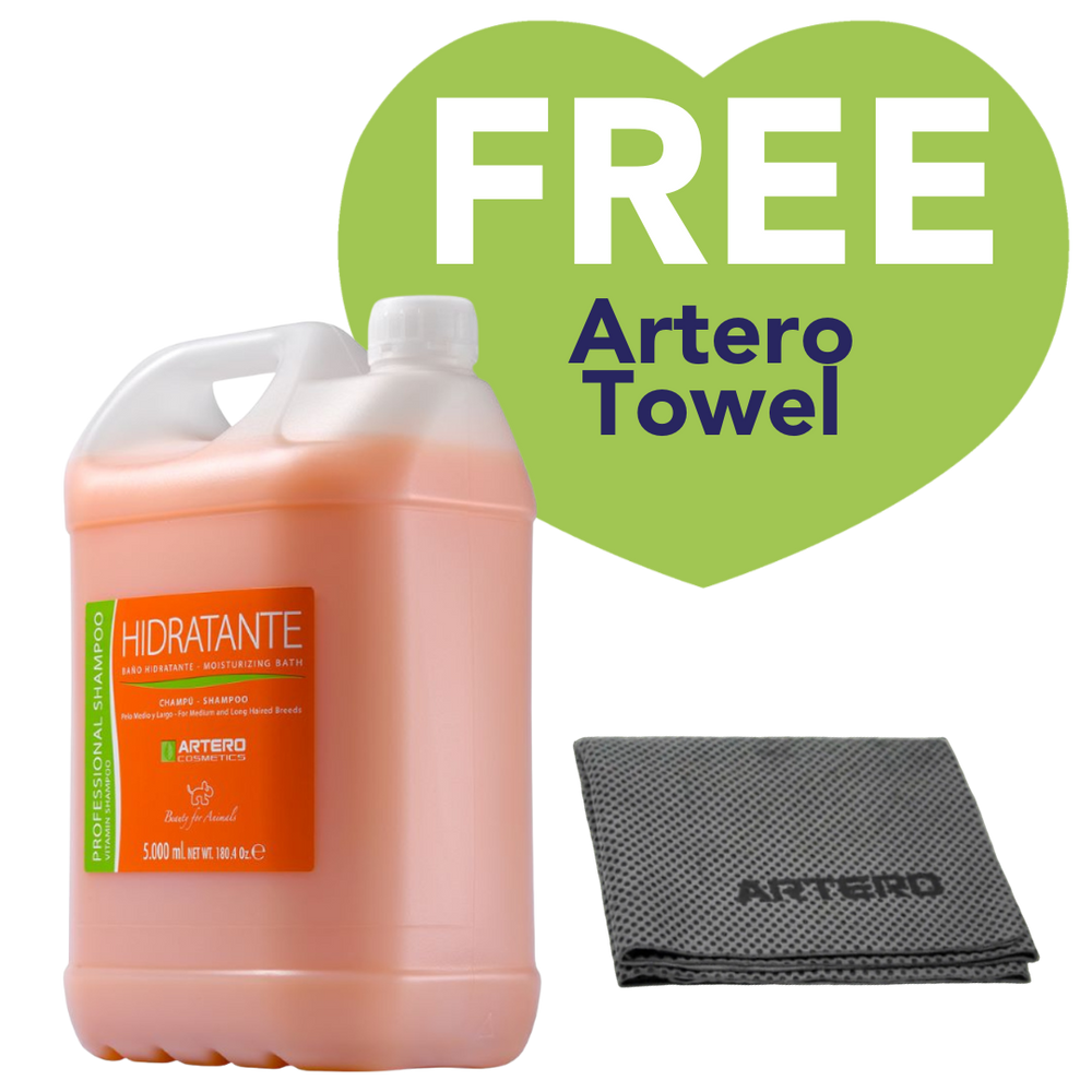 Hidratante Moisturizing Shampoo 5 Liters with Free Towel by Artero