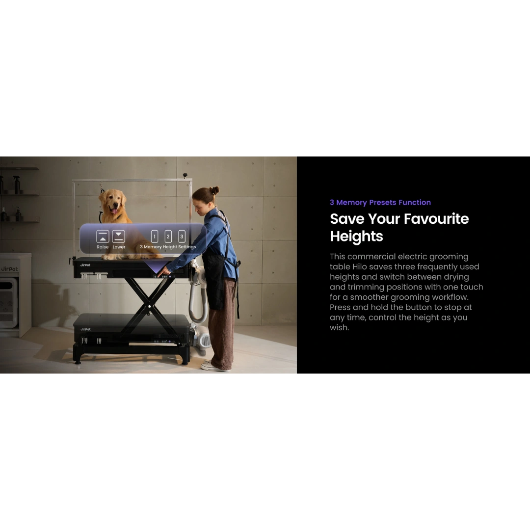 Hilo Electric Grooming Table by Jirpet