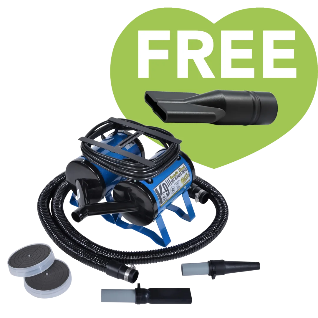 K 9 III Blow Dryer Variable Speed with Free Water Peeler Attachment by