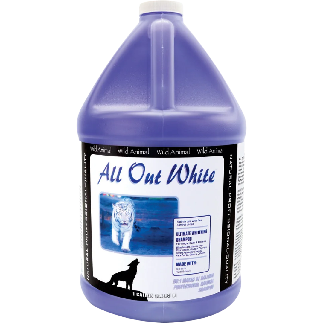 All Out White Shampoo Gallon by Wild Animal
