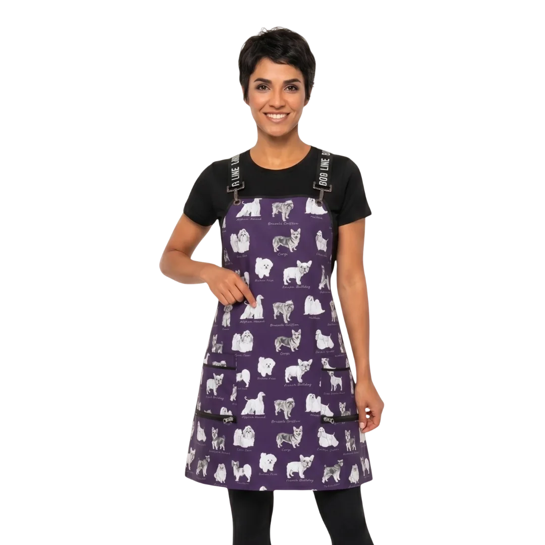  ladybird-line-puppy-love-sketch-unisex-crossover-straps-waterproof-apron