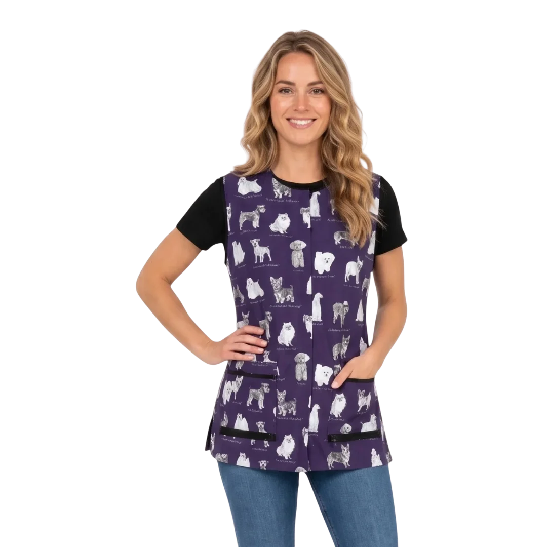  ladybird-line-puppy-love-sketch-waterproof-hair-resistant-pet-grooming-vest