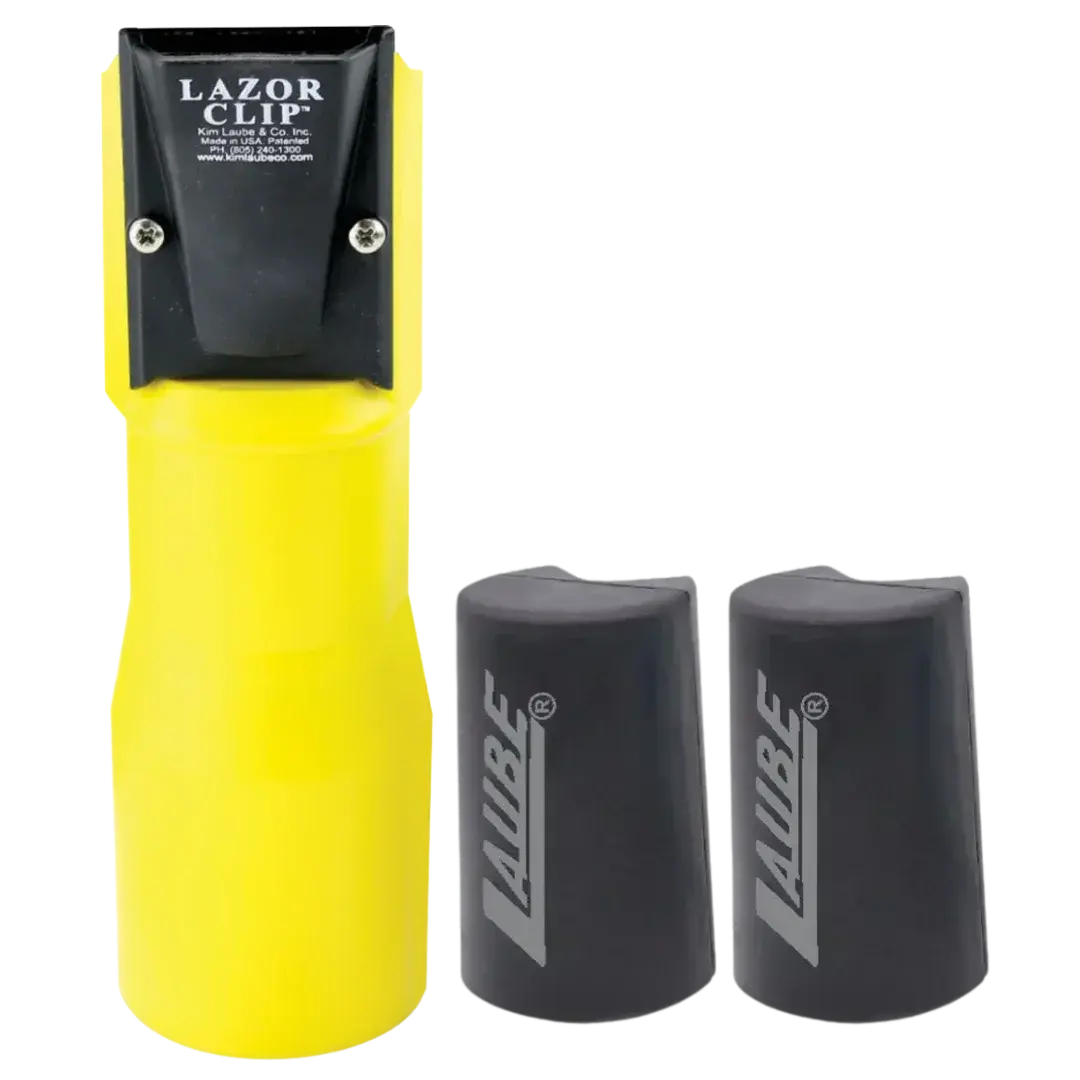 Lazor Blade Cordless 2 Speed Clipper Yellow with Two Batteries by Laube