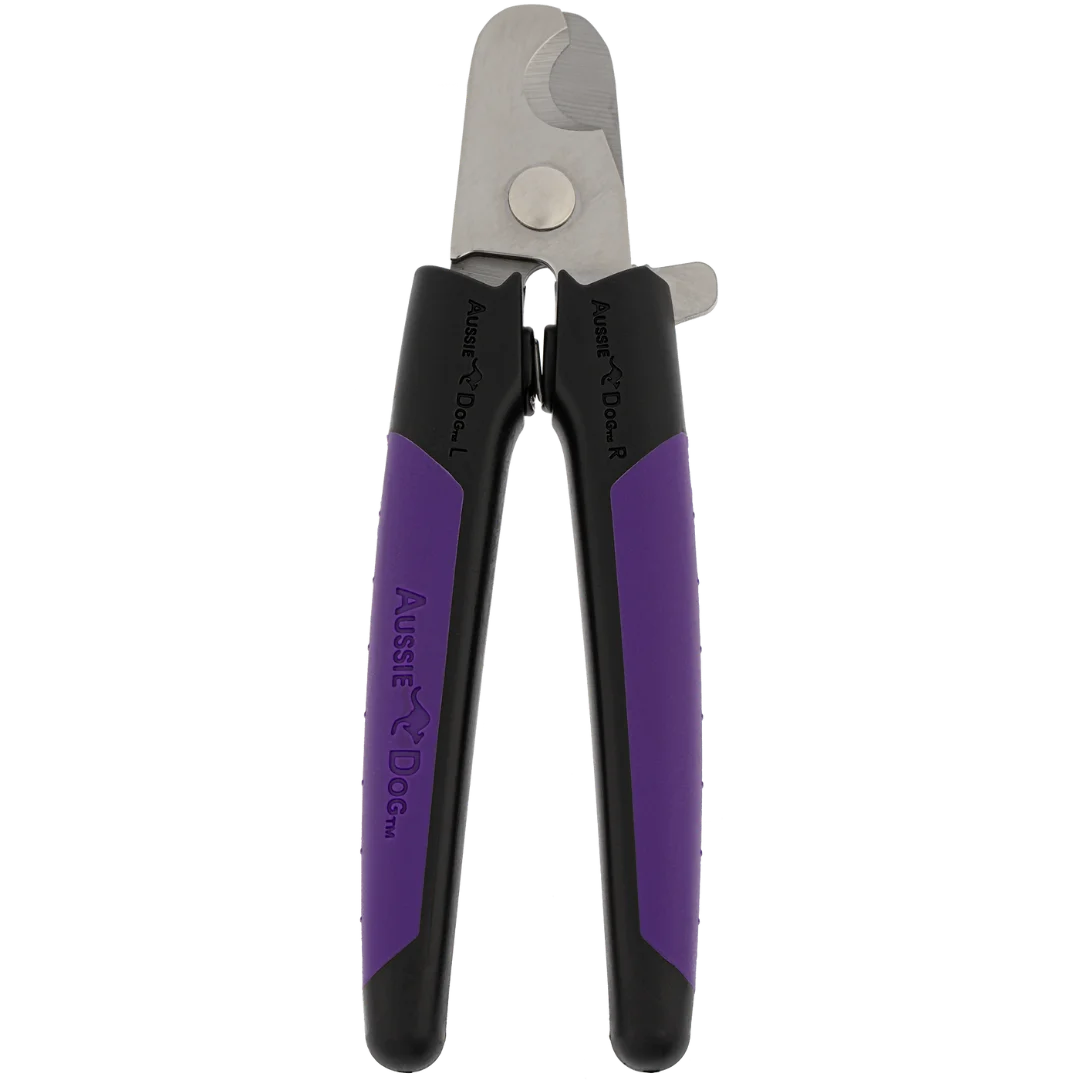 Nail Trimmer Black and Purple Large by Aussie Dog