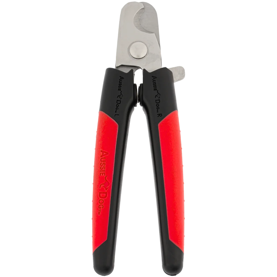 Nail Trimmer Black and Red Large by Aussie Dog