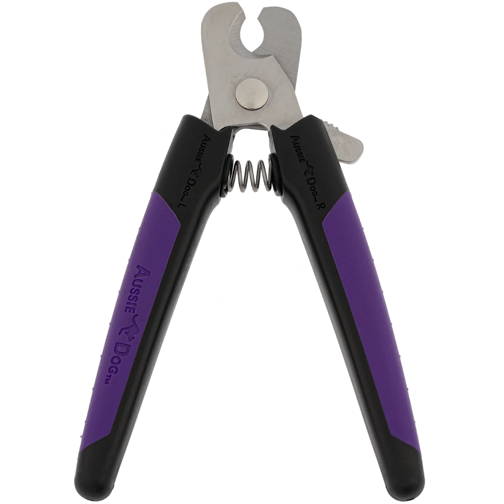 Nail Trimmer Black and Purple Large by Aussie Dog