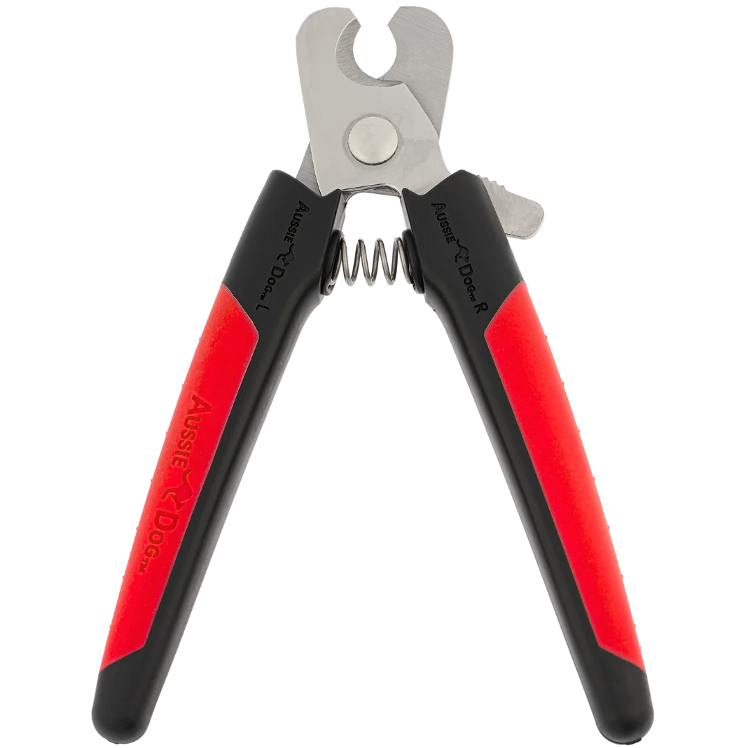 Nail Trimmer Black and Red Large by Aussie Dog