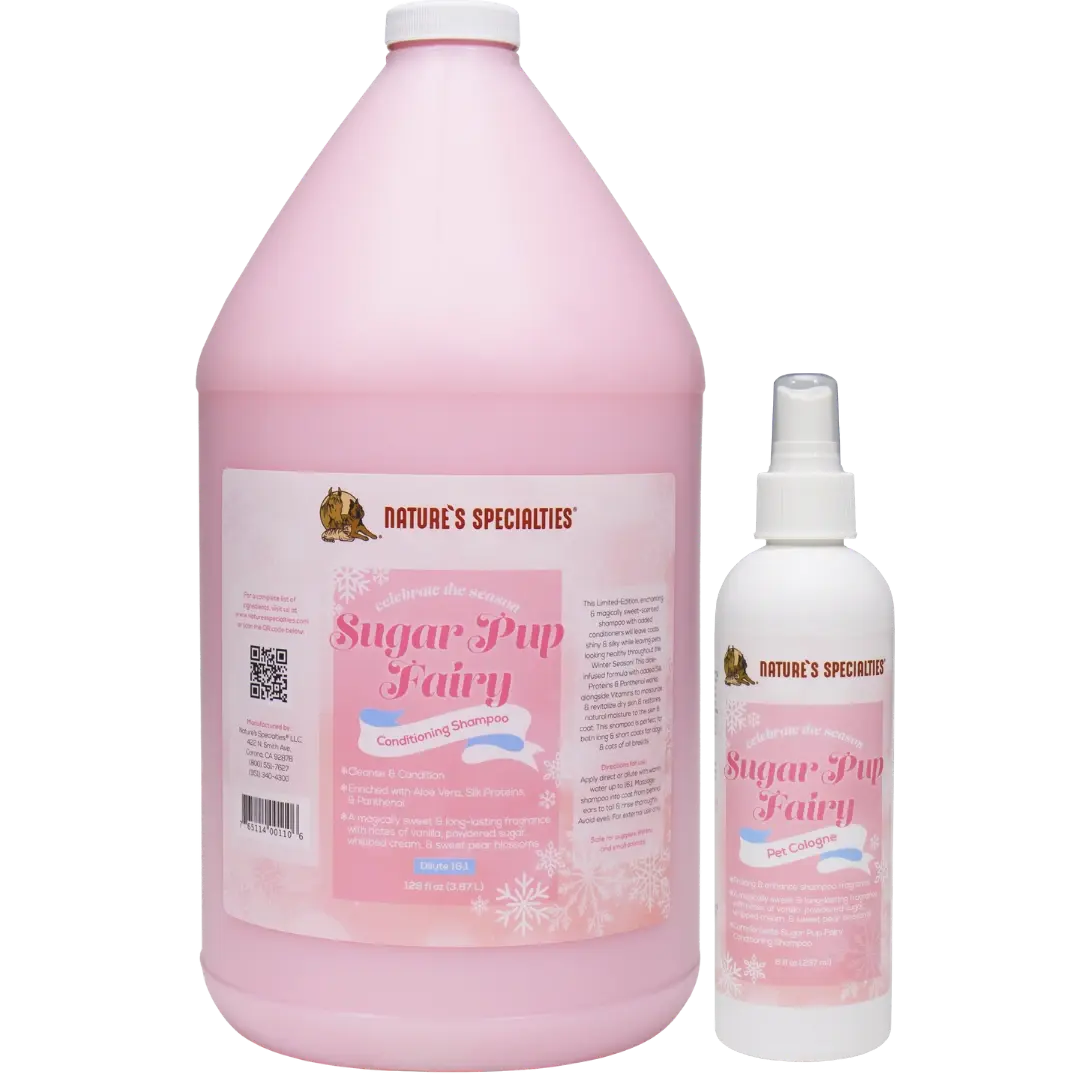 Sugar Pup Fairy Conditioning Shampoo Gallon and 8oz Cologne by Nature's Specialties