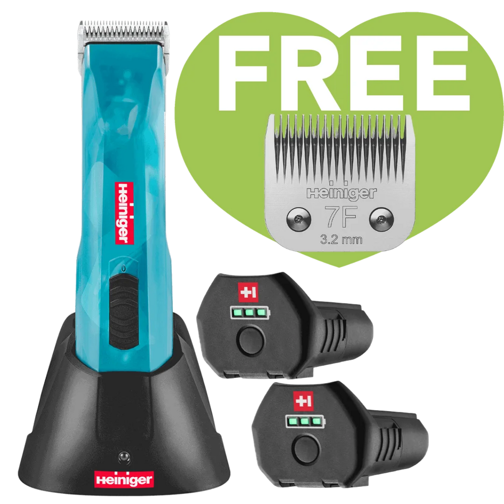 Heiniger Opal Cordless Clipper 2 Batteries with 7F Blade 