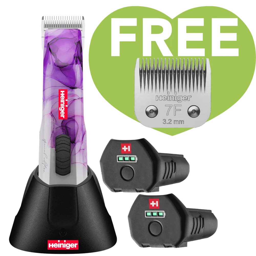 Heiniger Opal Special Edition Cordless Clipper 2 Batteries with 7F Blade