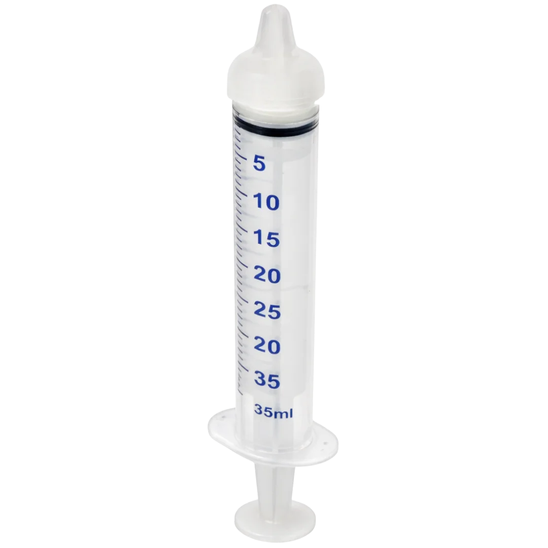 Medium Threaded Syringe Feeding Nipples, 20ml (5-Pack) by Puppywarmer