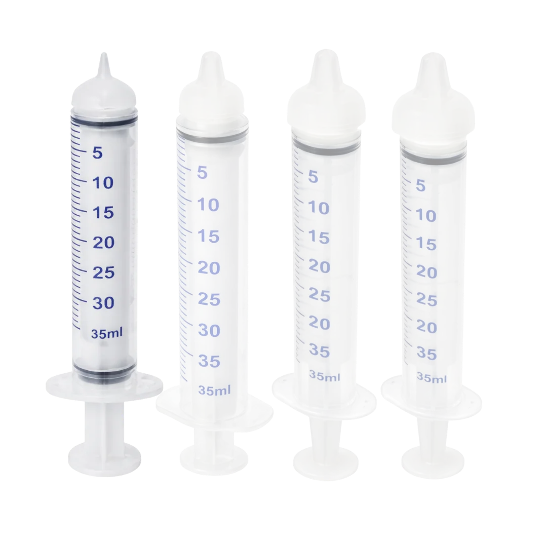 Extra Small Threaded Syringe Feeding Nipples, 10ml (2-Pack) by Puppywarmer
