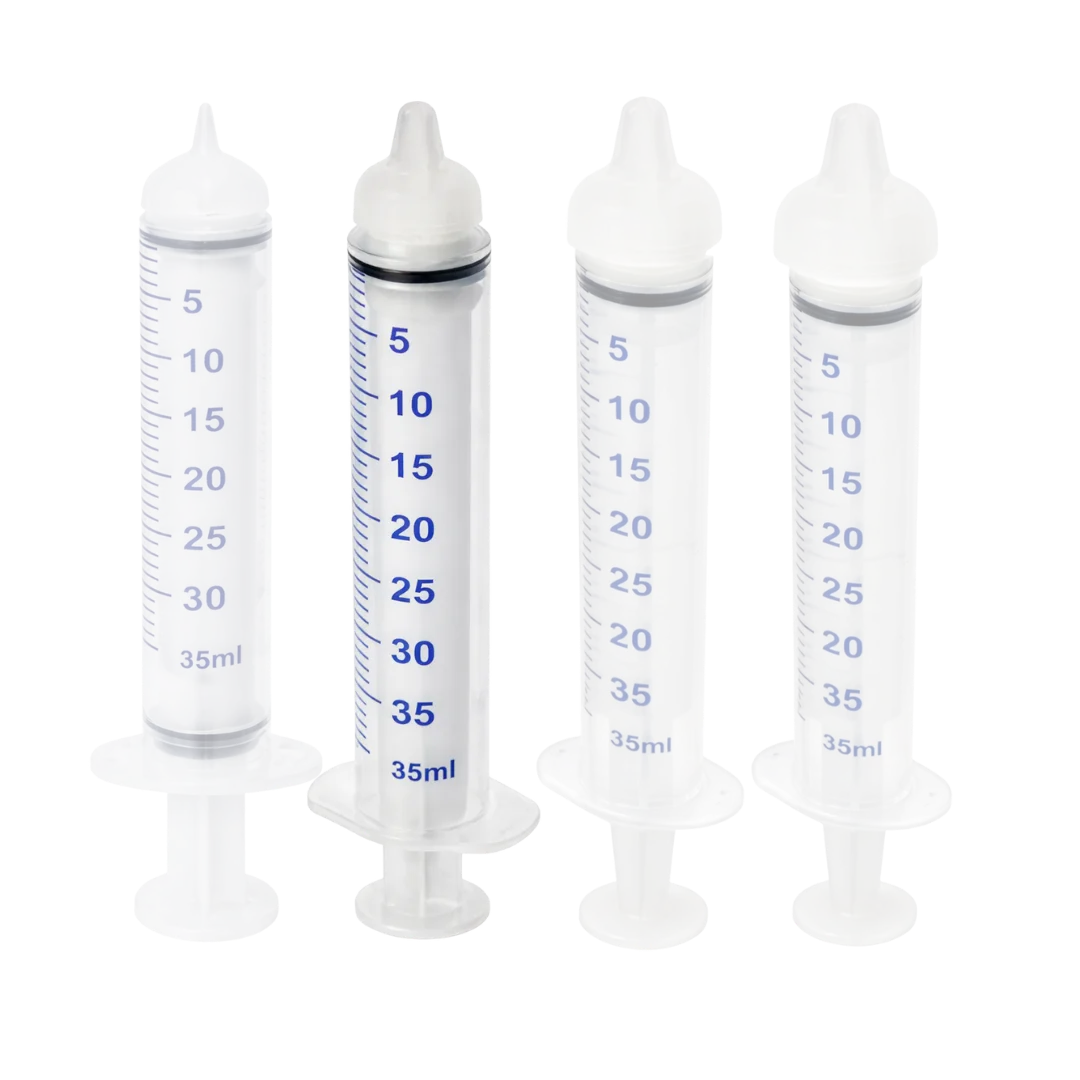 Small Threaded Syringe Nipple Feeders, 10ml (2-Pack) by Puppywarmer
