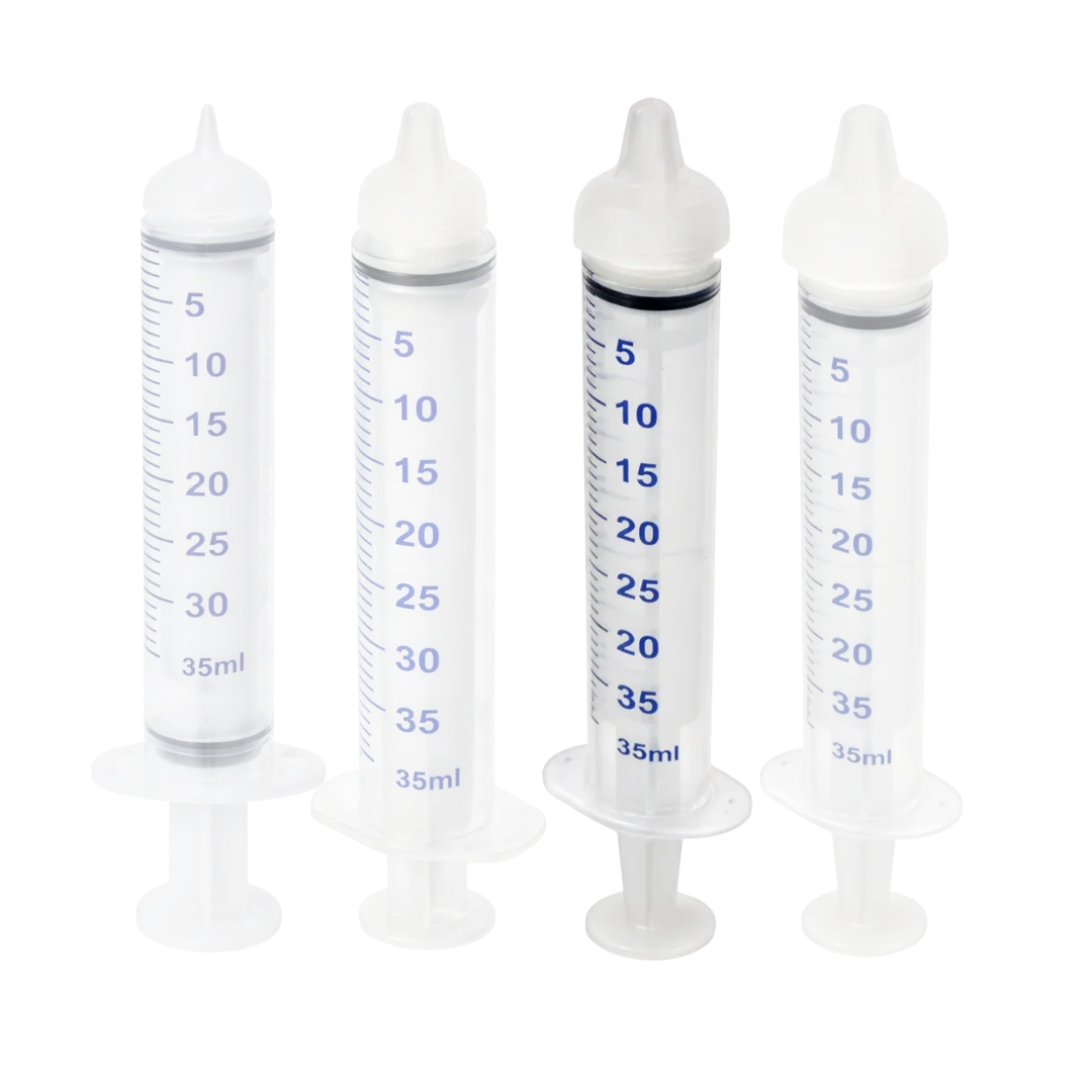 Medium Threaded Syringe Feeding Nipples, 20ml (2-Pack) by Puppywarmer
