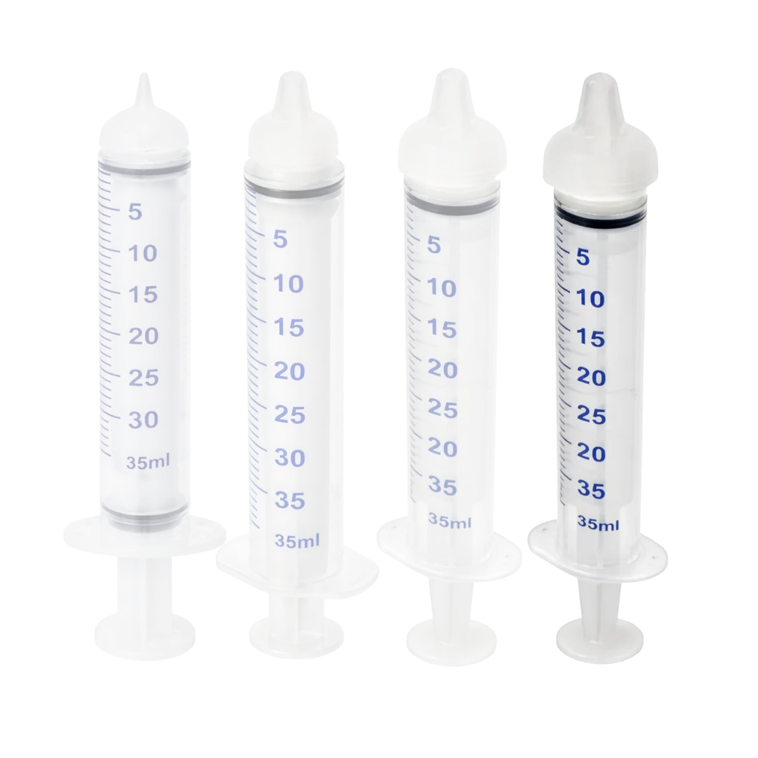 Large Threaded Syringe Nipple Feeders, 35ml (2-Pack) by Puppywarmer