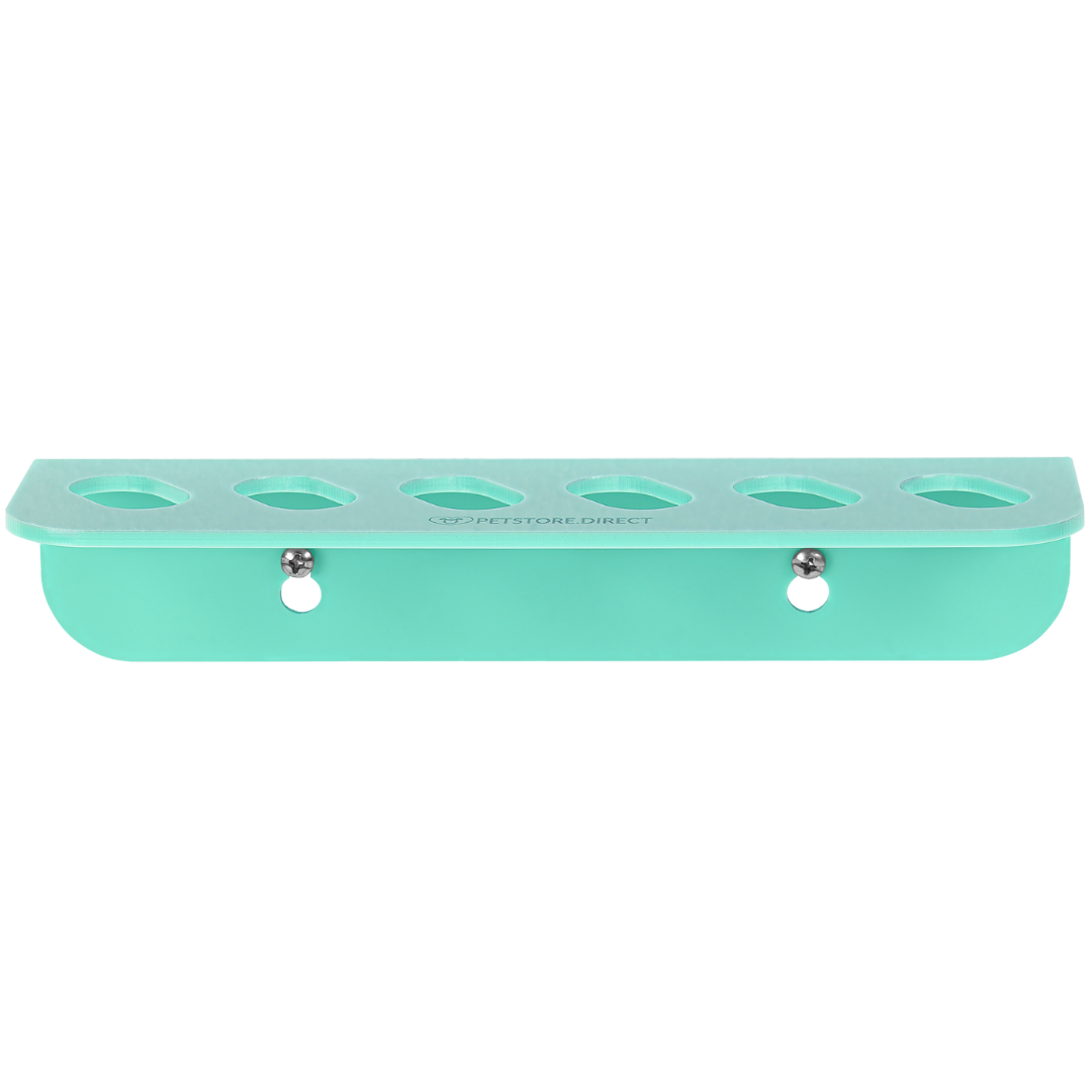 Acrylic 6 Scissor Holder Wall Mount Aqua by PetStore.Direct