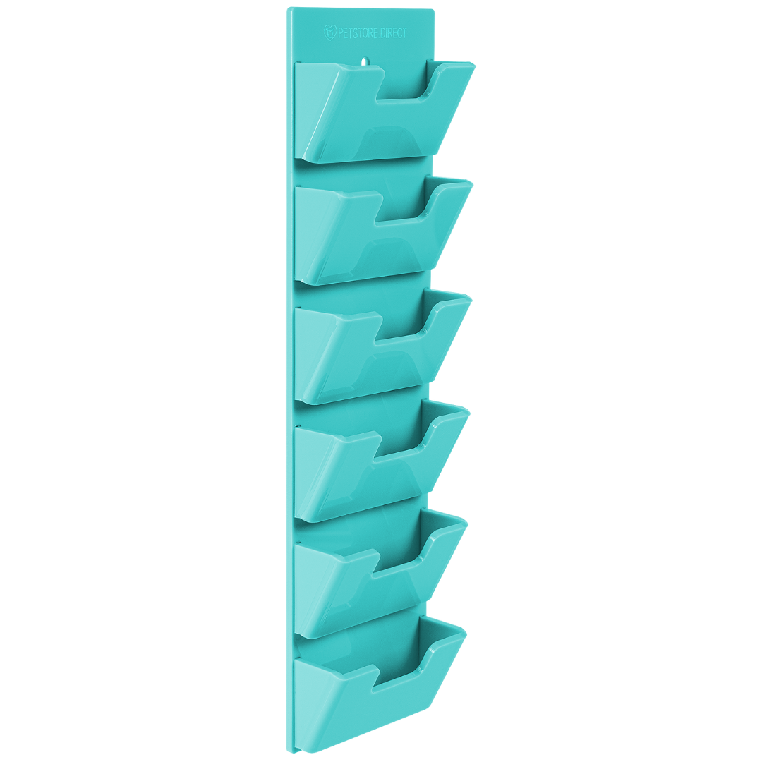 Wall Wide 6 Blades Holder Aqua by PetStore.Direct