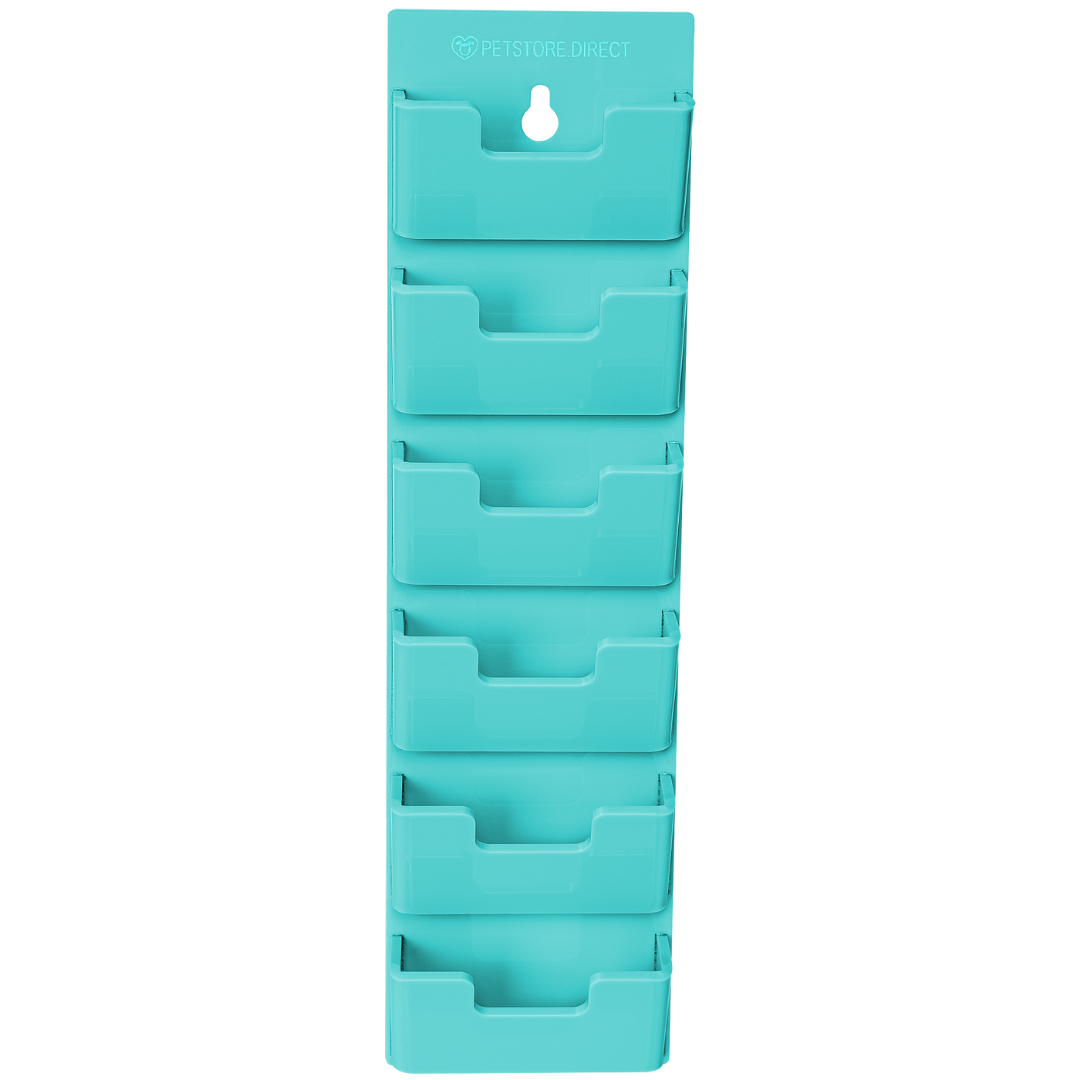 Wall Wide 6 Blades Holder Aqua by PetStore.Direct