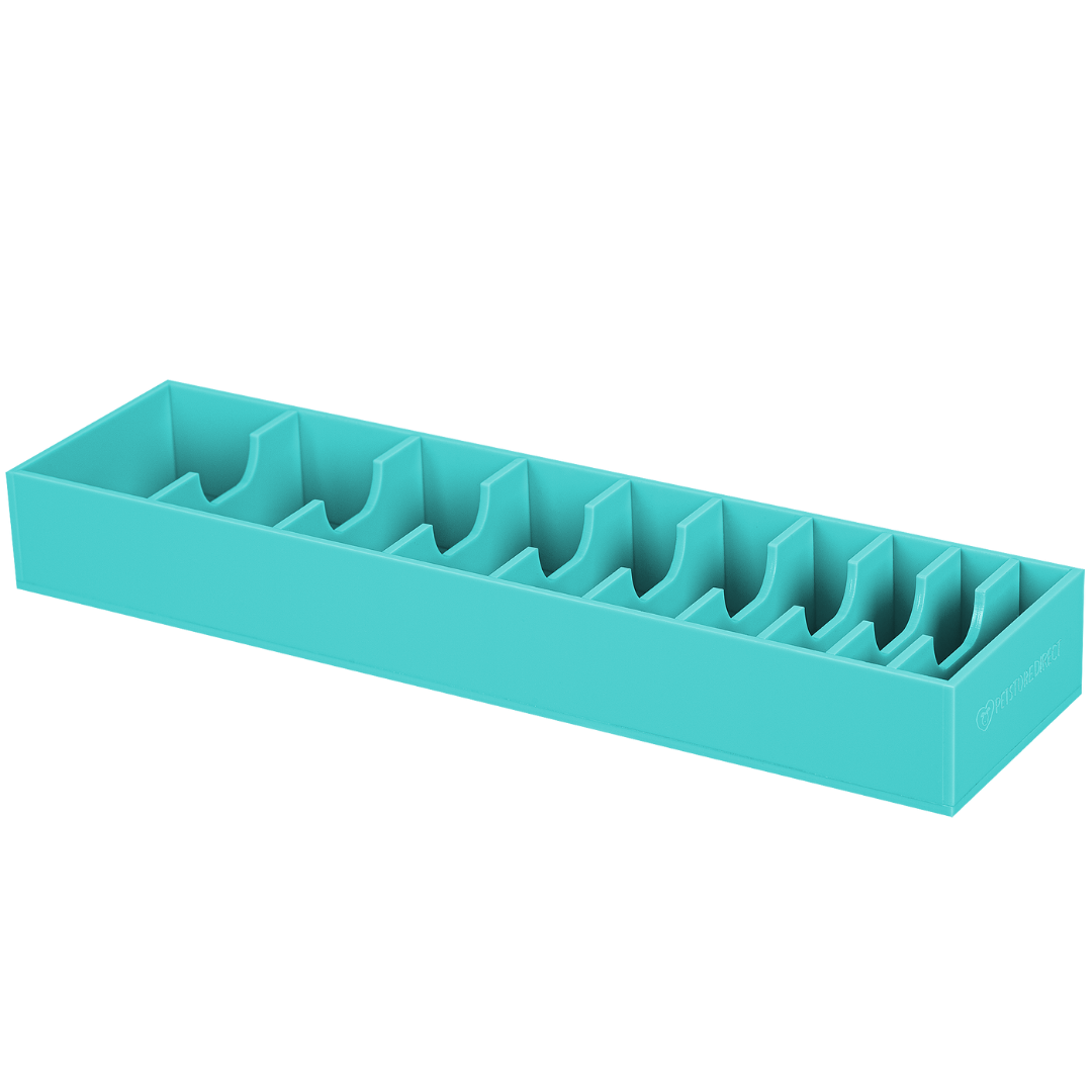 Wide 10 Blades/Combs Guard Holder Aqua by PetStore.Direct