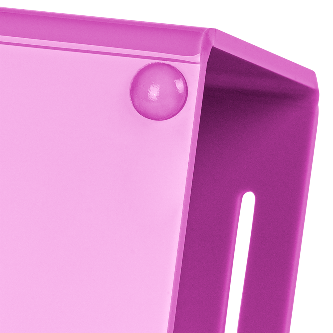Acrylic 5 Comb Holder Tabletop and Wall Mount Hot Pink by PetStore.Direct