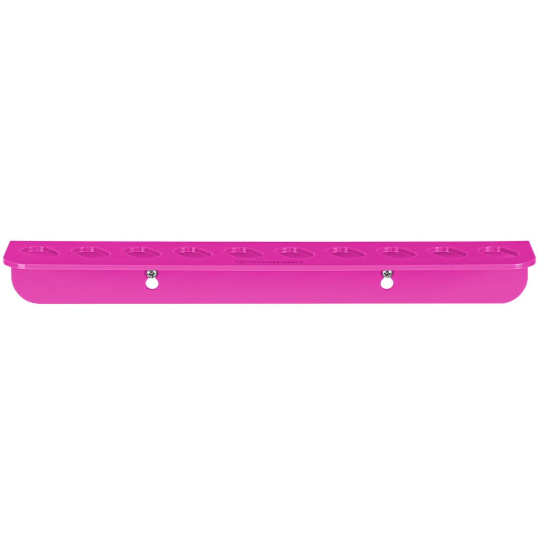 Acrylic 10 Scissor Holder Wall Mount Hot Pink by PetStore.Direct
