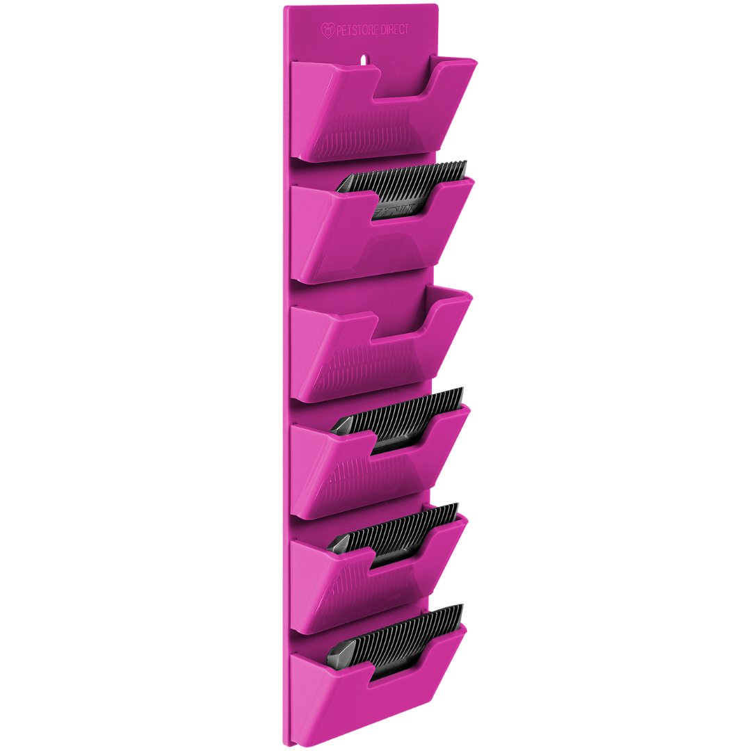 Wall Wide 6 Blades Holder Hot Pink by PetStore.Direct