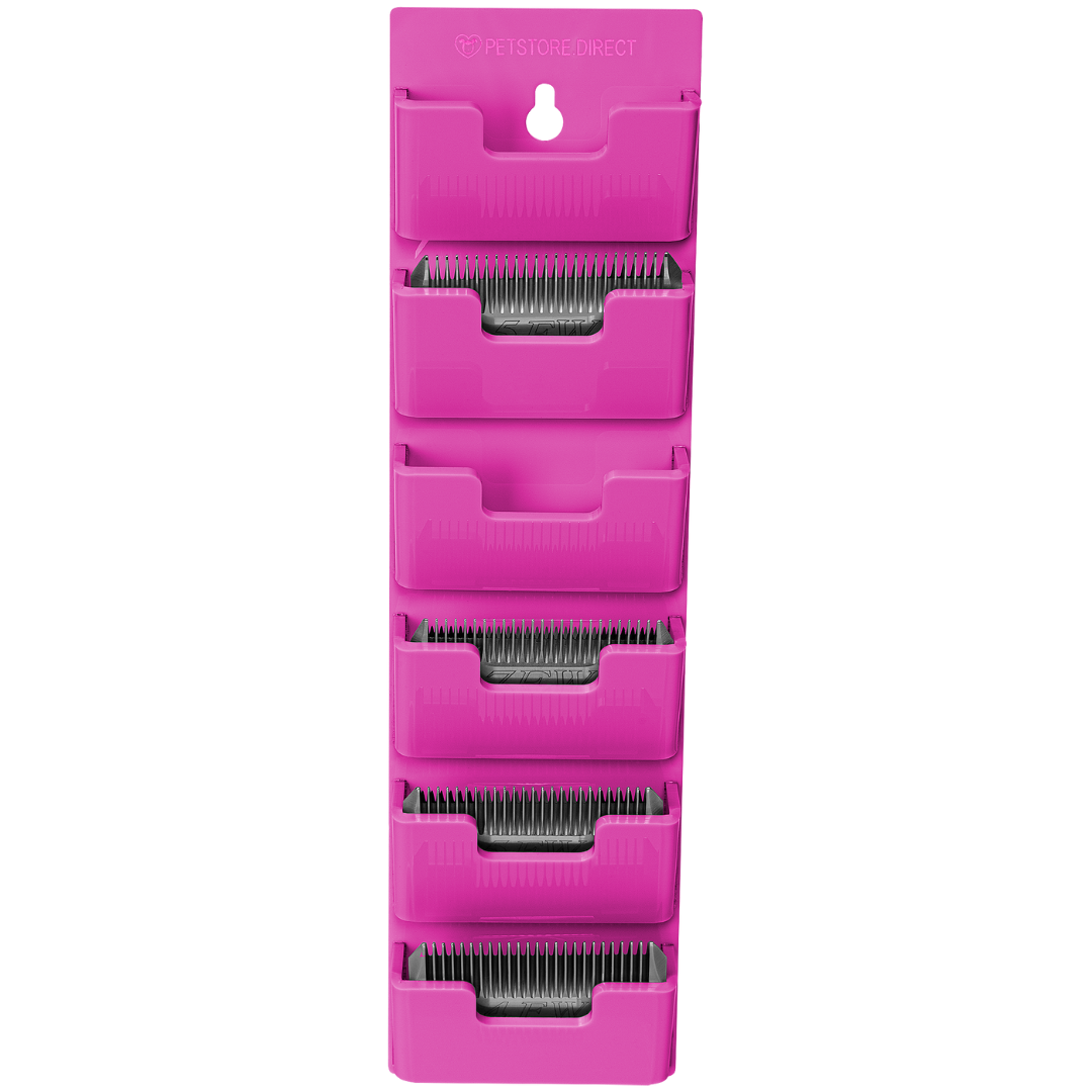 Wall Wide 6 Blades Holder Hot Pink by PetStore.Direct