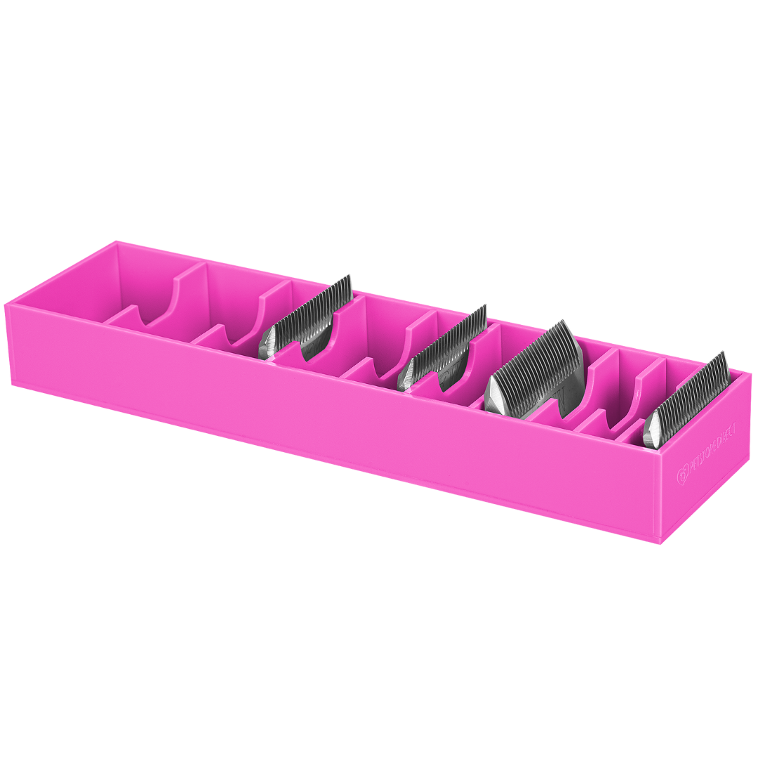 Wide 10 Blades/Combs Guard Holder Hot Pink by PetStore.Direct