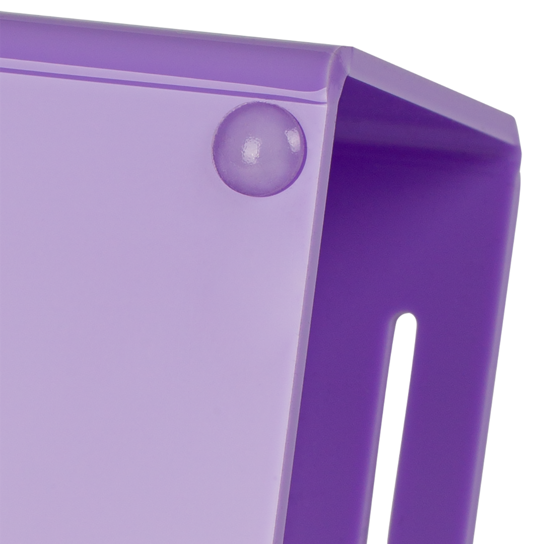 Acrylic 5 Comb Holder Tabletop and Wall Mount Lavender by PetStore.Direct