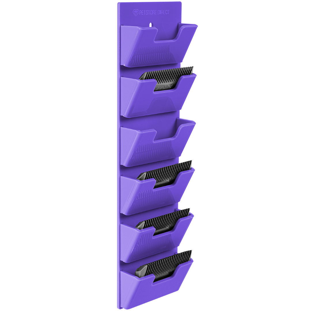 Wall Wide 6 Blades Holder Lavender by PetStore.Direct