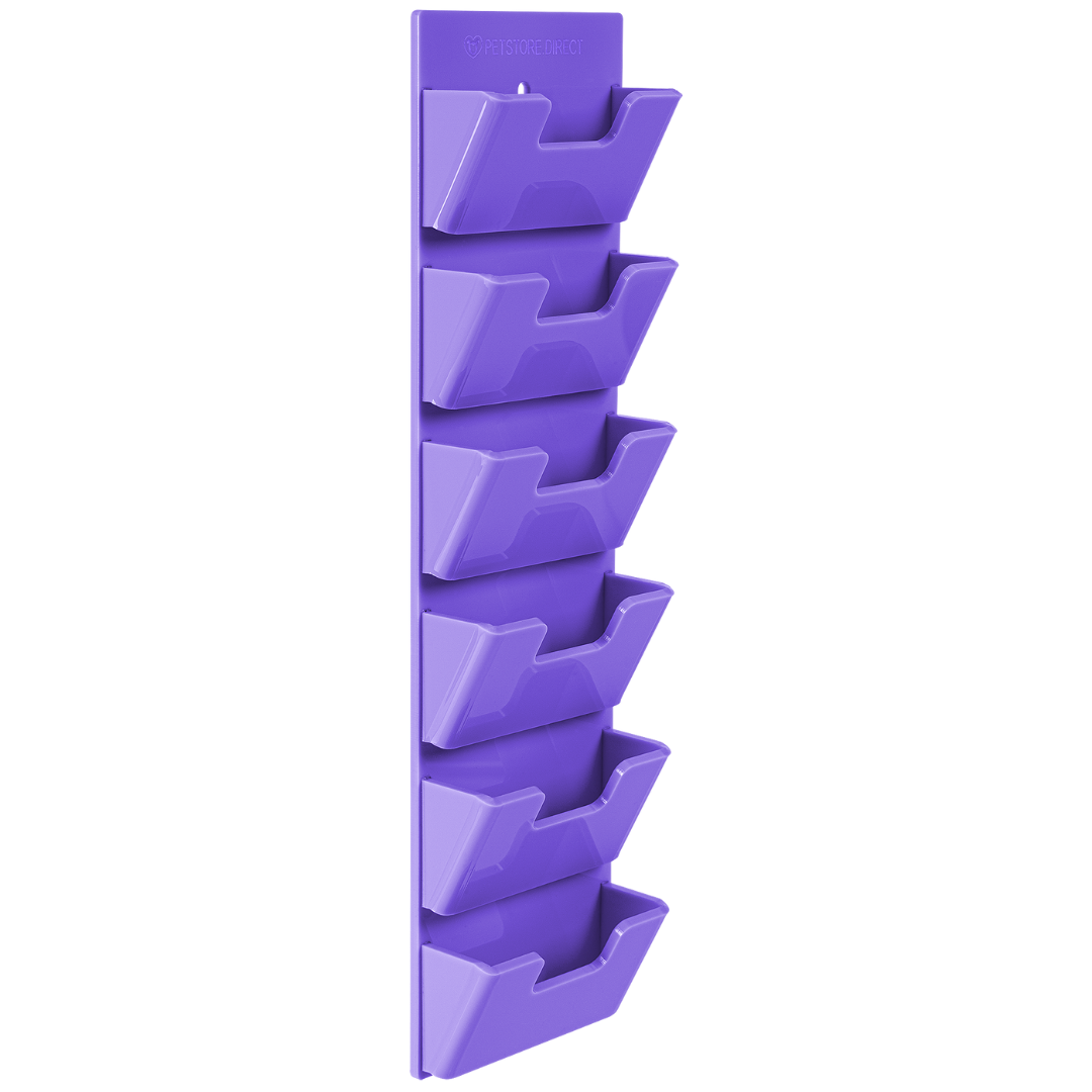Wall Wide 6 Blades Holder Lavender by PetStore.Direct