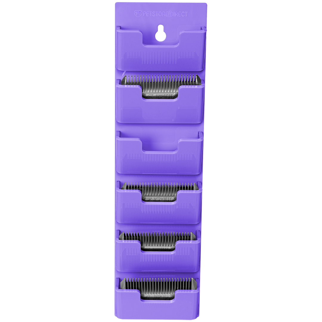 Wall Wide 6 Blades Holder Lavender by PetStore.Direct