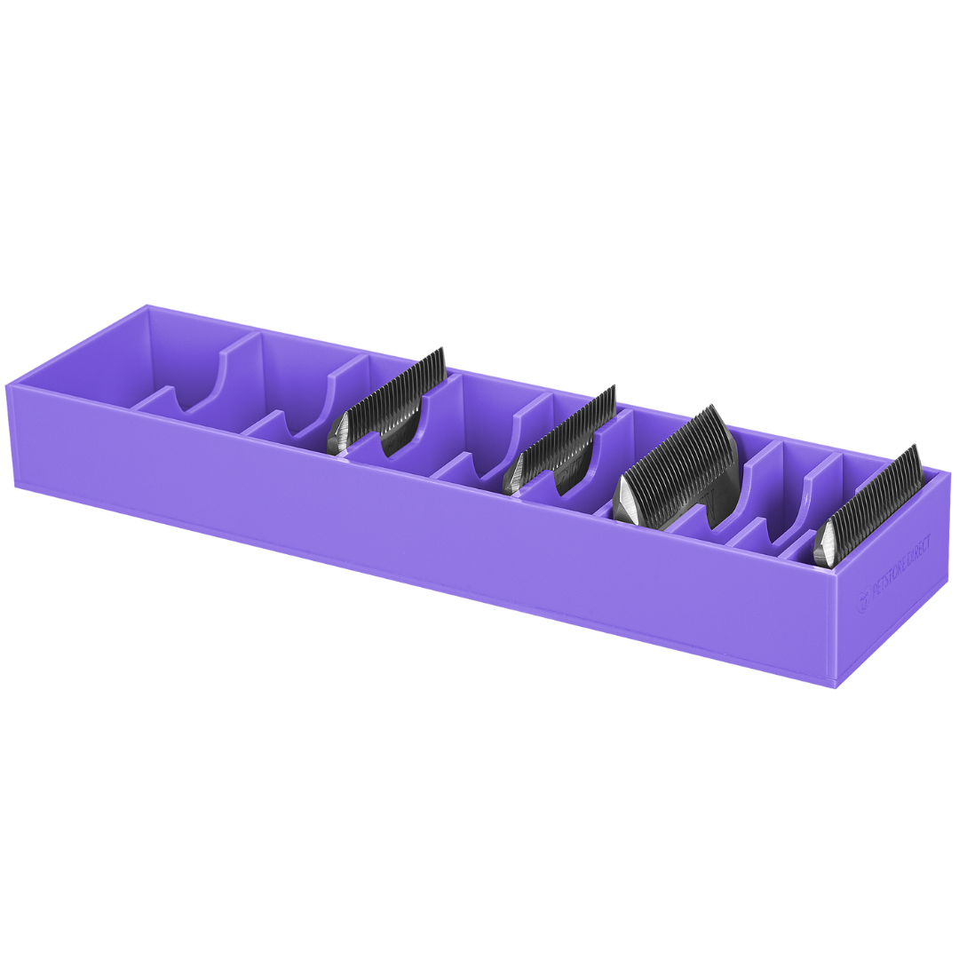 Wide 10 Blades/Combs Guard Holder Lavender by PetStore.Direct