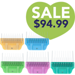 5pc Wide Glide Skip Tooth Comb Attachment Bundle by PetStore.Direct