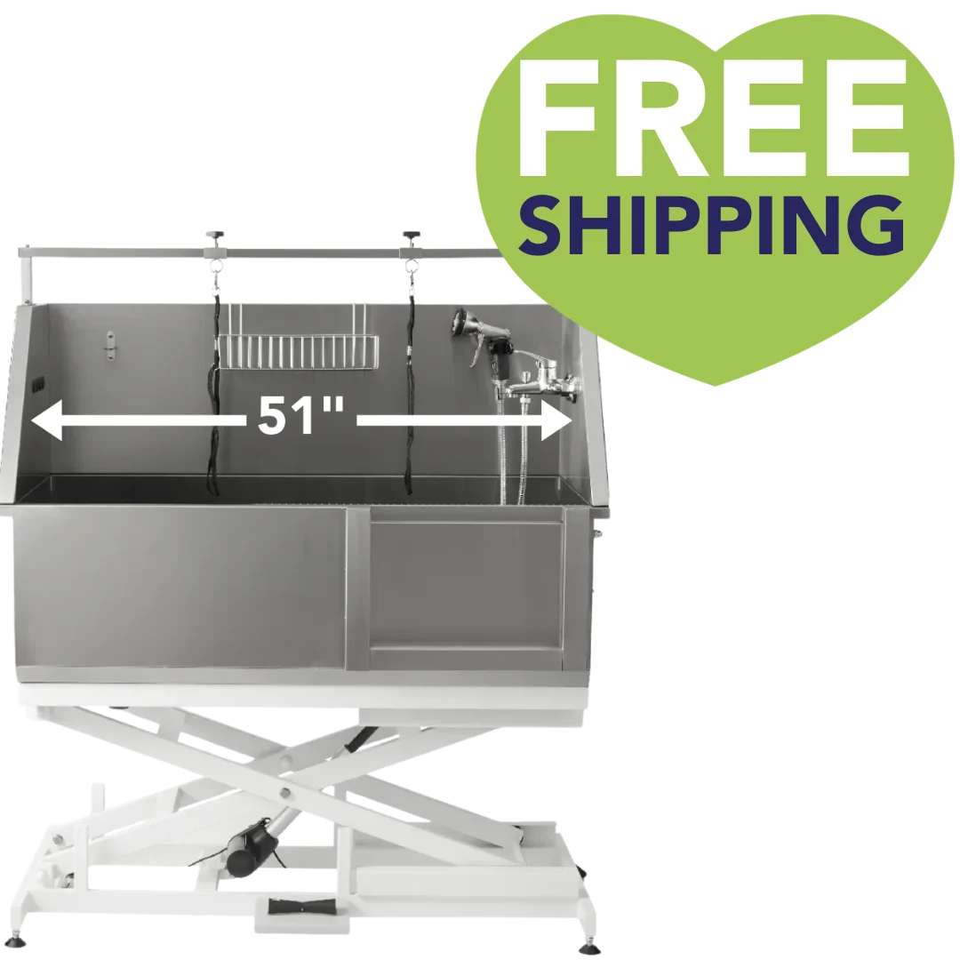 Electric Lift Stainless Bathing Tub by PetStore.Direct