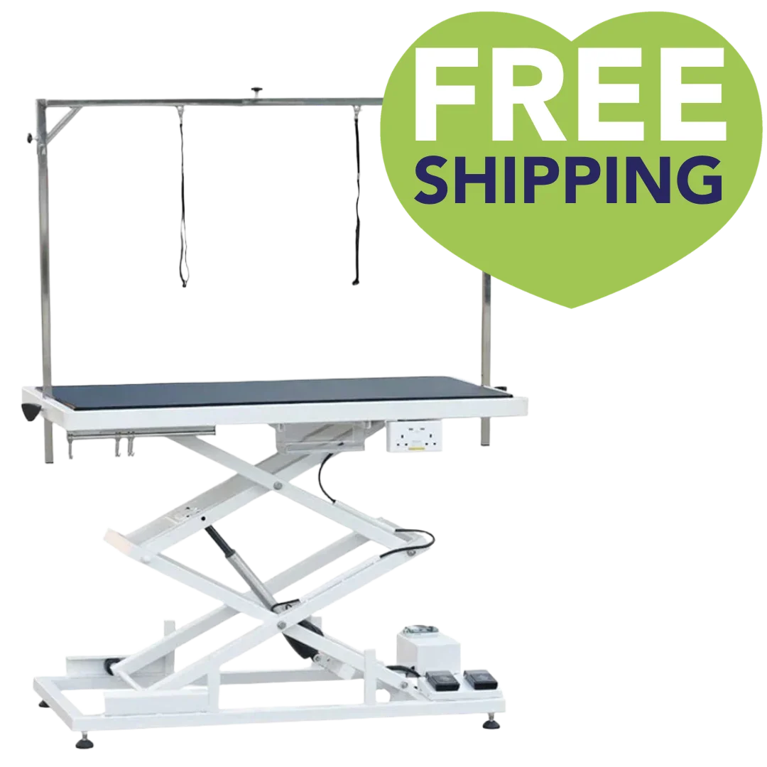 Electric Accordion Grooming Table – 50″ Top by PetStore.Direct
