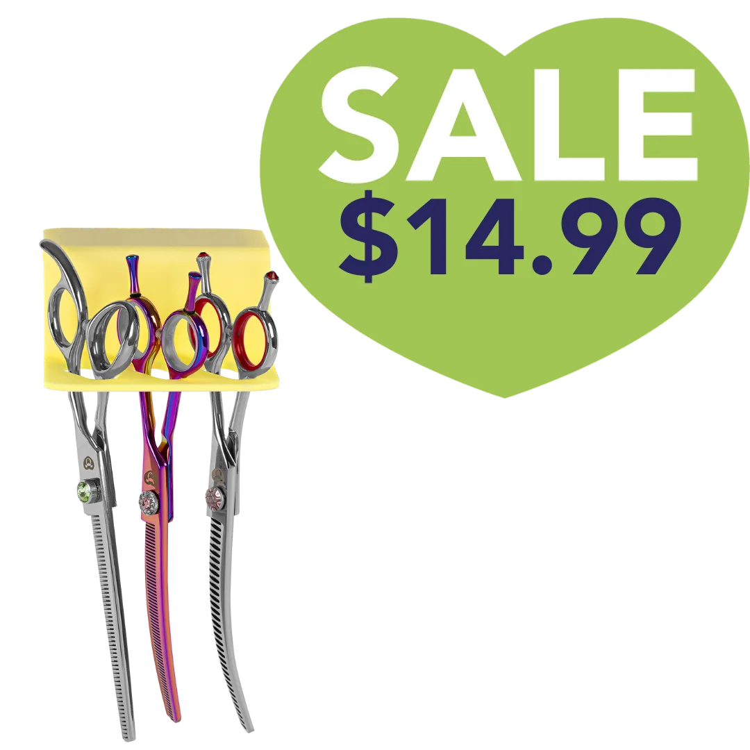 Secure Stick 3 Shear Holder Yellow by PetStore.Direct
