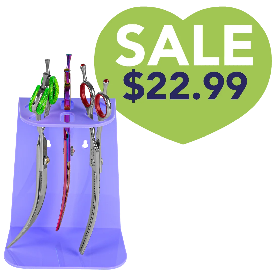 6 Scissor Tabletop and Wall Mount Holder Lavender by PetStore.Direct