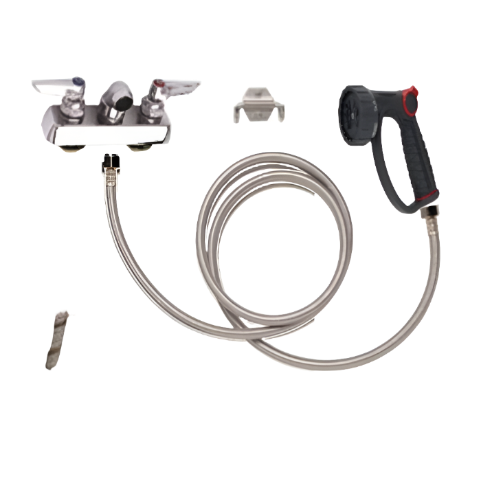 Tub Plumbing Complete Set-up 4″ Center with Hair Interceptor by PetLift