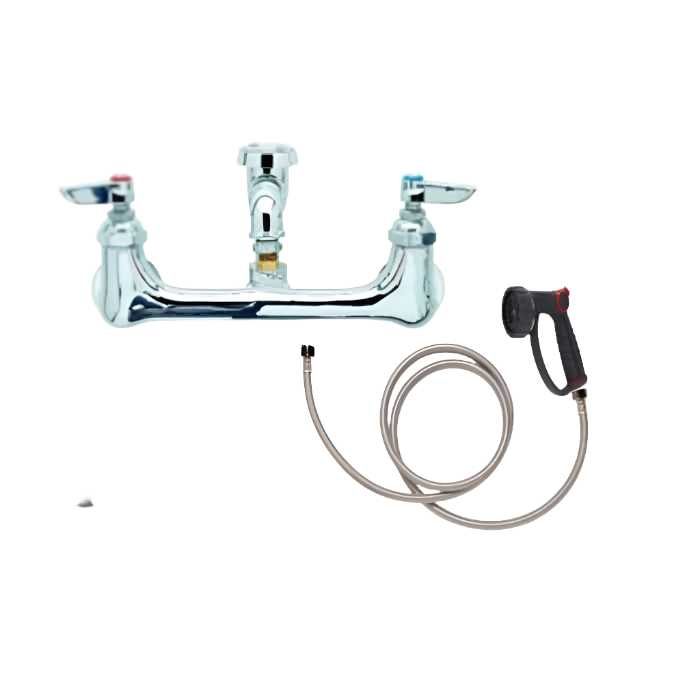 Tub Plumbing Complete Set-up 8″ Center with Hair Interceptor by PetLift