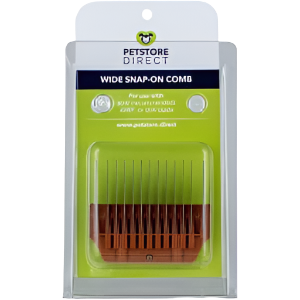 #1 1/2″ Brown Wide Snap on Comb by PetStore.Direct