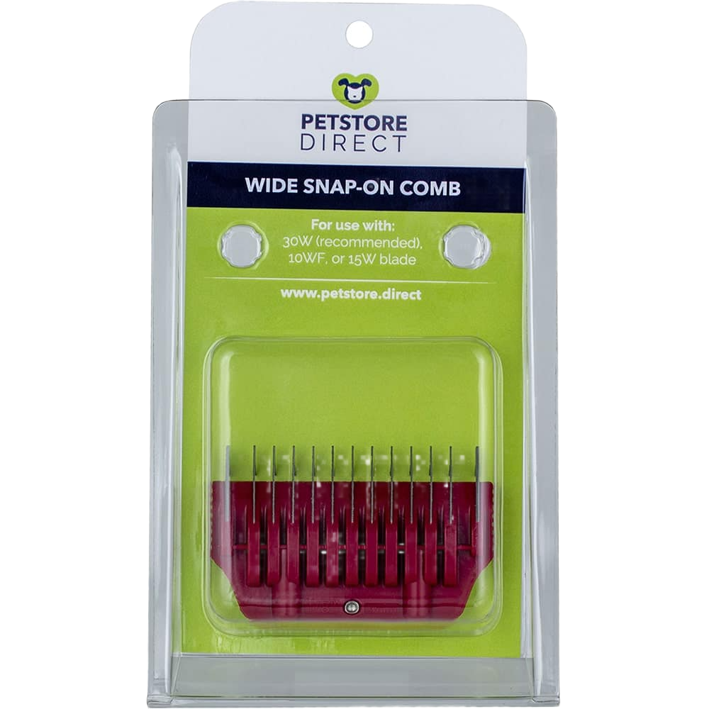 #5 1/8" Maroon Wide Snap on Comb by PetStore.Direct