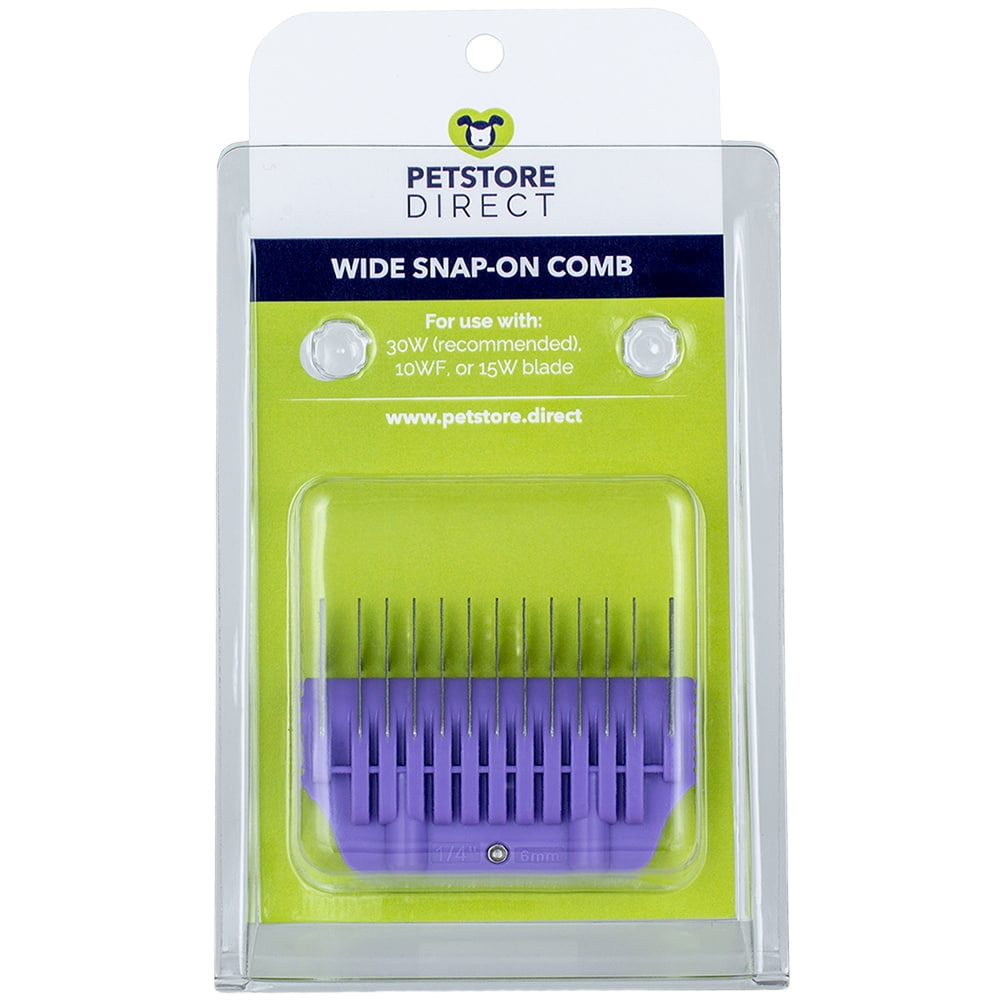 #4 1/4" Purple Wide Snap on Comb by PetStore.Direct