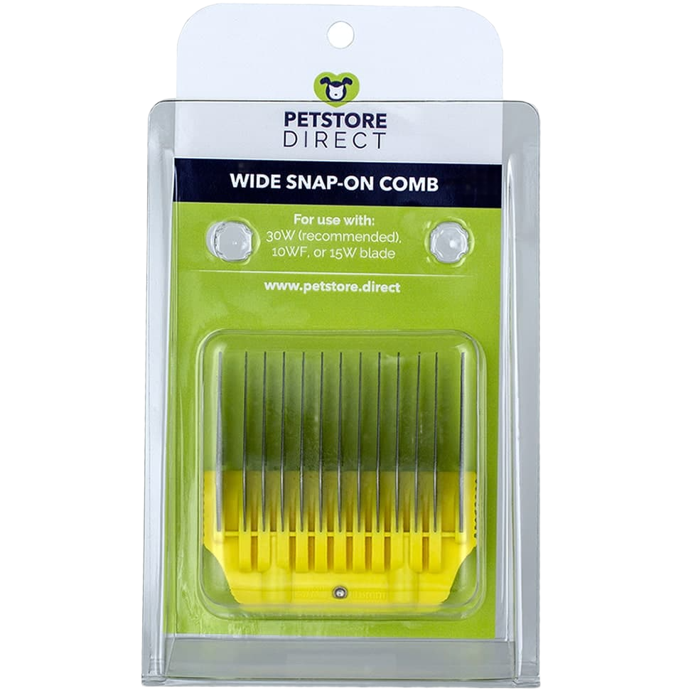 #0 5/8″ Yellow Wide Snap on Comb by PetStore.Direct