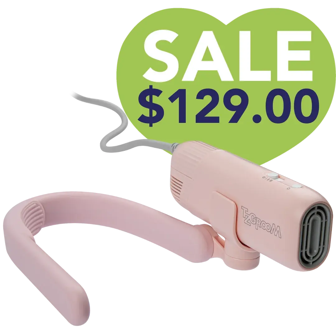Pink Mini Portable Neck Dryer by TZGroom