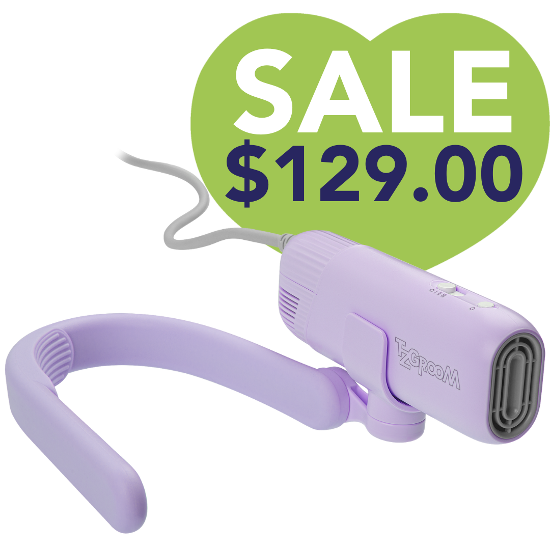 Purple Mini Portable Neck Dryer by TZGroom