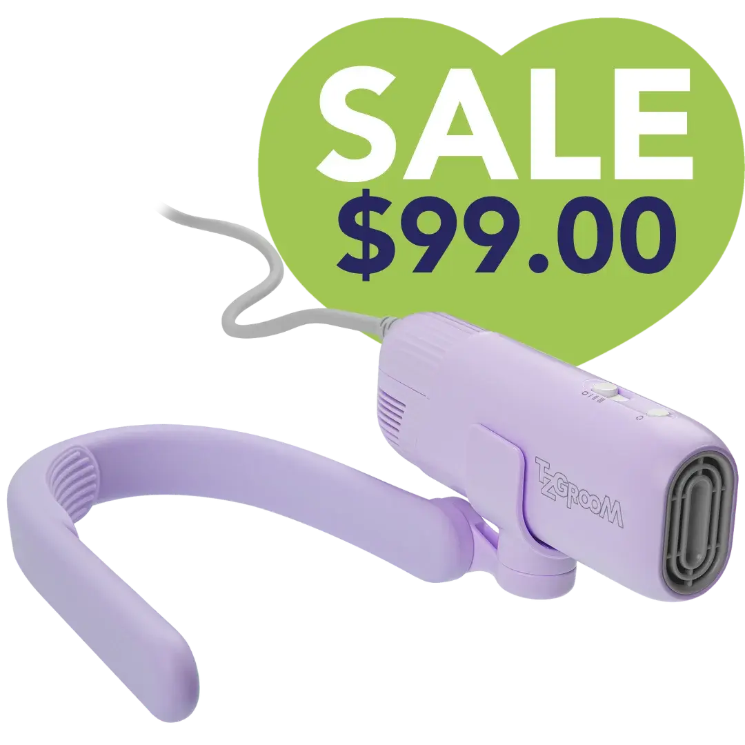 Purple Mini Portable Neck Dryer by TZGroom