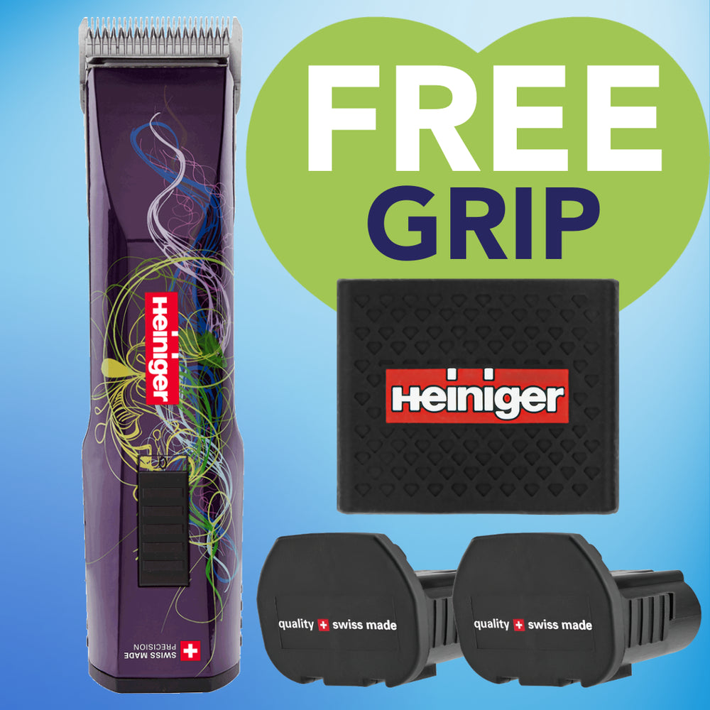 Purple Saphir Cordless Clipper Two Batteries
