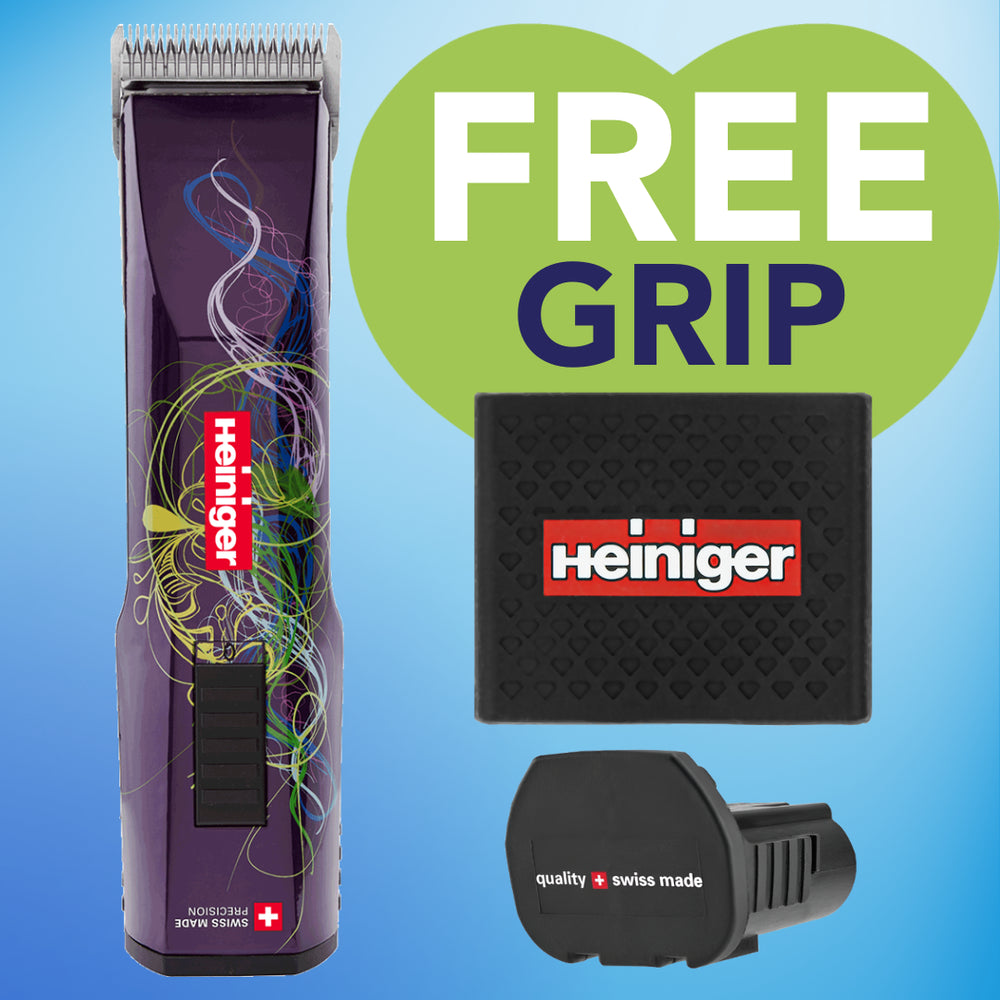 Purple Saphir Cordless Clipper One Battery